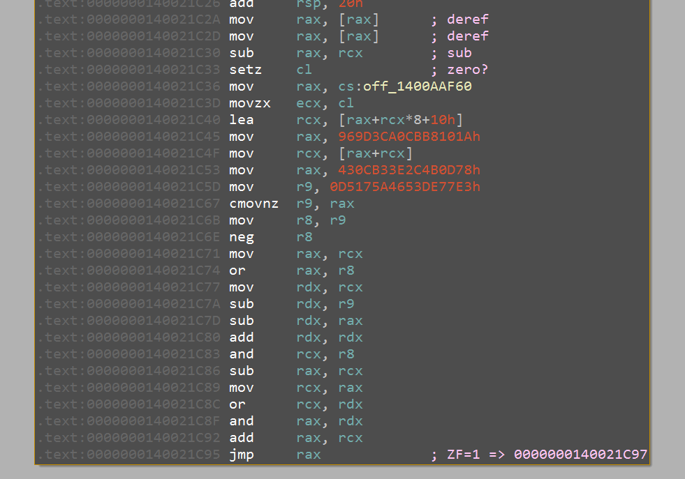 Control flow obfuscation in user code